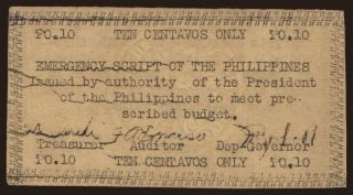 Apayao, 10 centavos, 1943
