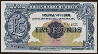 British Armed Forces, 5 pounds, 1958