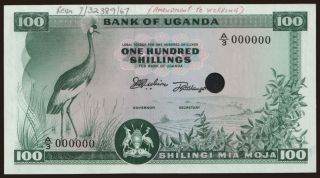 100 shillings, 1966, SPECIMEN