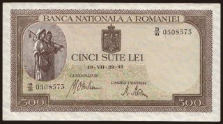 500 lei, 1941