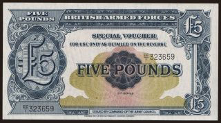 British Armed Forces, 5 pounds, 1958