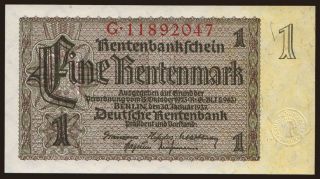 1 Rentenmark, 1937