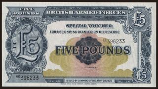 British Armed Forces, 5 pounds, 1958