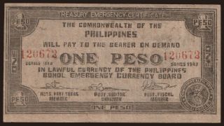 Bohol, 1 peso, 1943