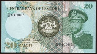 20 maloti, 1984