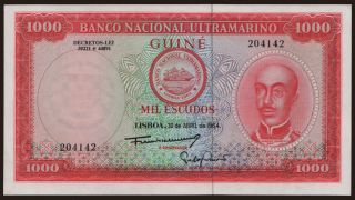 1000 escudos, 1964