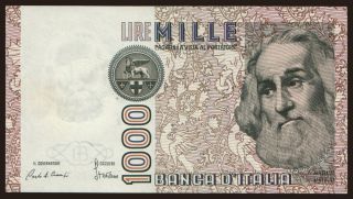 1000 lire, 1982