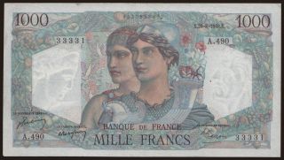 1000 francs, 1948