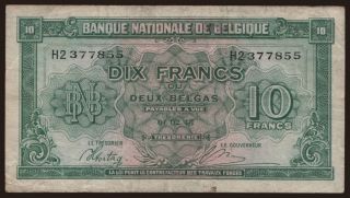 10 francs, 1943