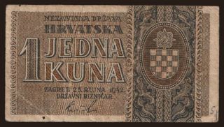 1 kuna, 1942