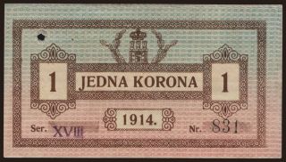 Lwow, 1 korona, 1914