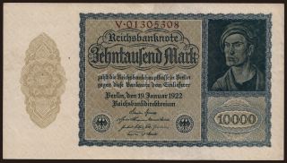 10.000 Mark, 1922