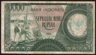 10.000 rupiah, 1964