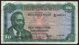 10 shillings, 1969