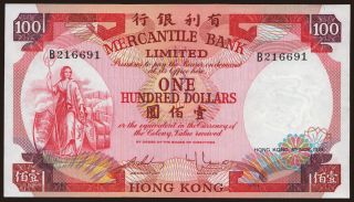 Mercantile Bank Limited, 100 dollars, 1974