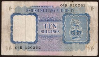 British Military Authority, 10 shillings, 1943