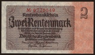 2 Rentenmark, 1937