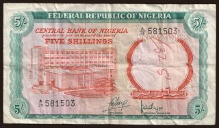 5 shillings, 1968