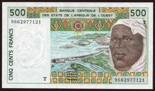 Togo, 500 francs, 1996