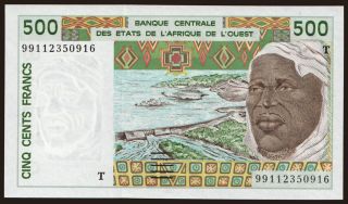 Togo, 500 francs, 1999
