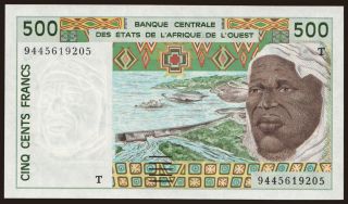 Togo, 500 francs, 1994
