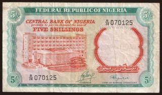 5 shillings, 1968