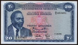 20 shillings, 1966