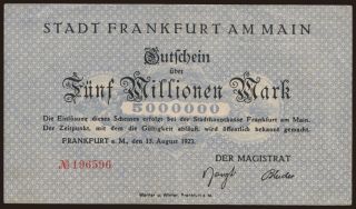 Frankfurt a M./ Stadt, 5.000.000 Mark, 1923