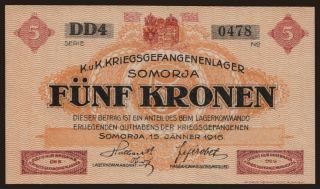 Somorja, 5 Kronen, 1916