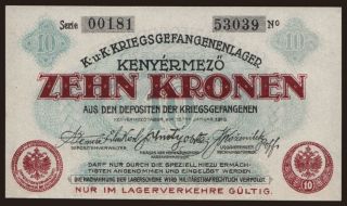 Kenyérmező, 10 Kronen, 1916