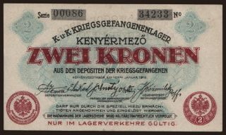 Kenyérmező, 2 Kronen, 1916