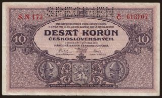 10 korun, 1927