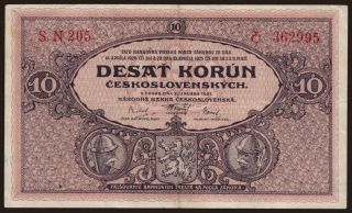 10 korun, 1927