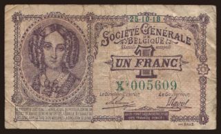 1 franc, 1918