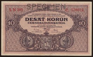 10 korun, 1927