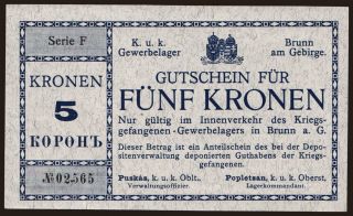 Brunn am Gebirge, 5 Kronen, 1916