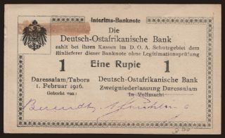 1 Rupie, 1916