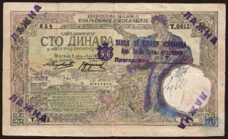 100 dinara, 1929, falsum