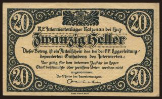 Katzenau bei Linz, 20 Heller, 191?