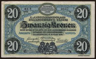 Zalaegerszeg, 20 Kronen, 1916