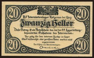 Katzenau bei Linz, 20 Heller, 191?
