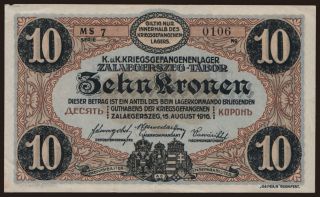 Zalaegerszeg, 10 Kronen, 1916