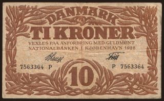 10 kroner, 1928