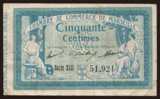 Marseille, 50 centimes, 1915