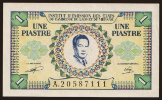 1 piastre, 1953