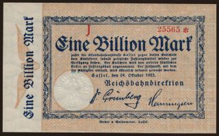 Cassel, 1.000.000.000.000 Mark, 1923