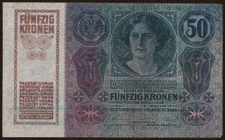 50 Kronen, 1914