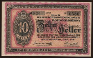 Boldogasszony, 10 Heller, 1916