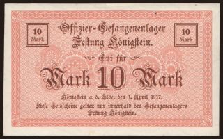 Königstein, 10 Mark, 1917