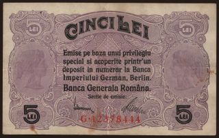 5 lei, 1917